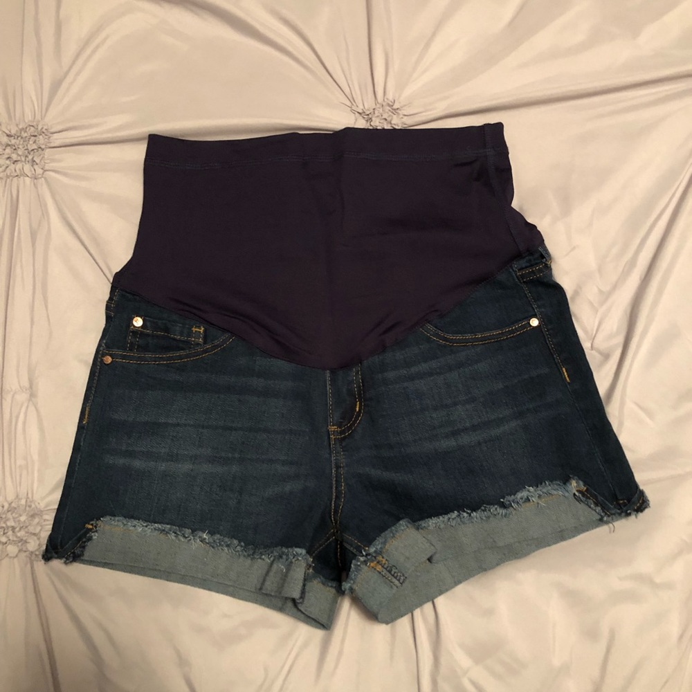 Pink Blush maternity shorts